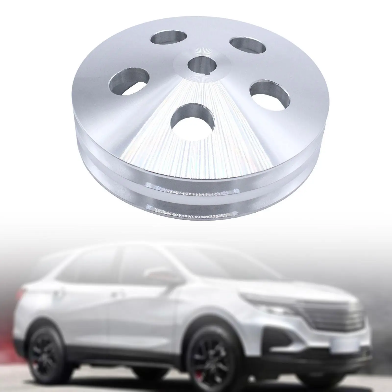 

Запасные части шкива насоса гидроусилителя рулевого управления, высокопроизводительные аксессуары для гидроусилителя рулевого управления, совместимые с двойной канавкой для Chevy 1970.