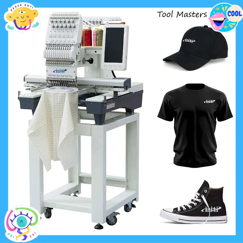 [Best-selling] High Quality Industrial Single Head 12 Embroidery Machine Computerized Automatic Cap Digital Embroidery Machine