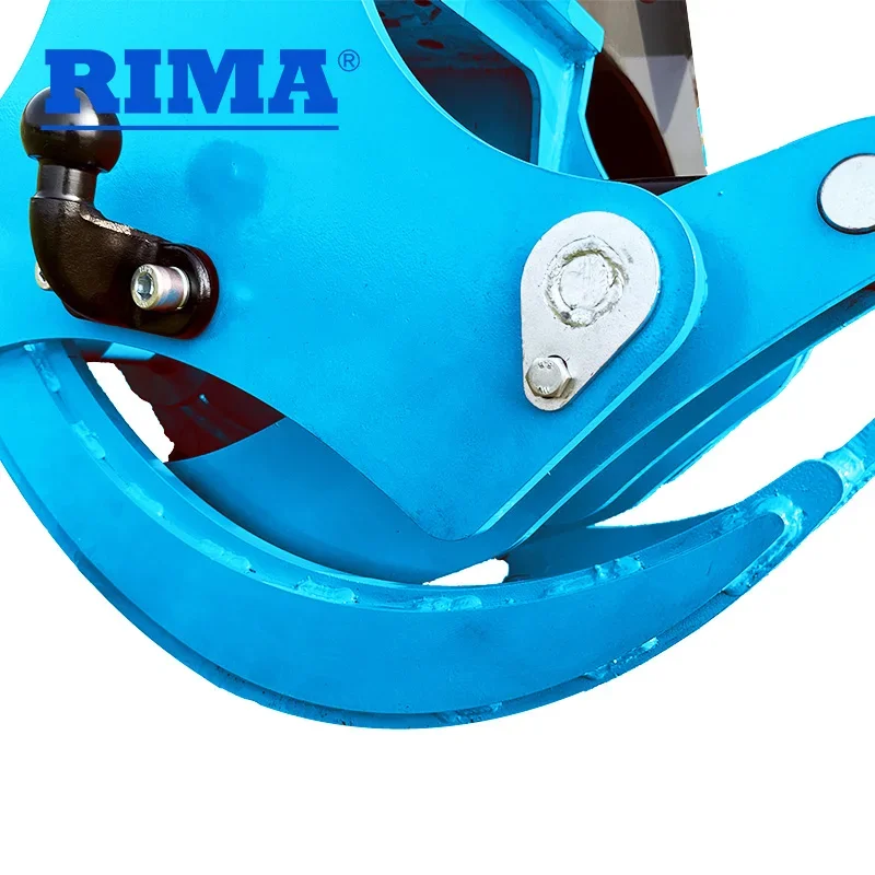 RIMA Loader Attachment OEM Quality Rock Mini Skid Steer Rotating Hydraulic Log Grapple