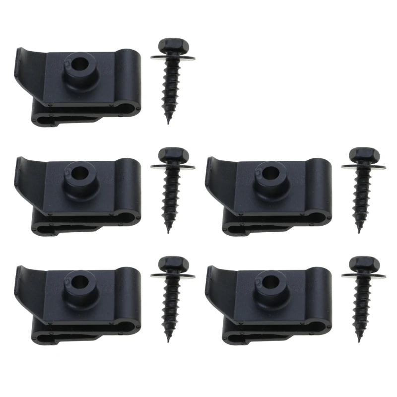 Metal U-Type Screw Fastener Clip Car Screw Base Anti-rust Clamp Fastener Bumper Trim Panel Fastener Clips