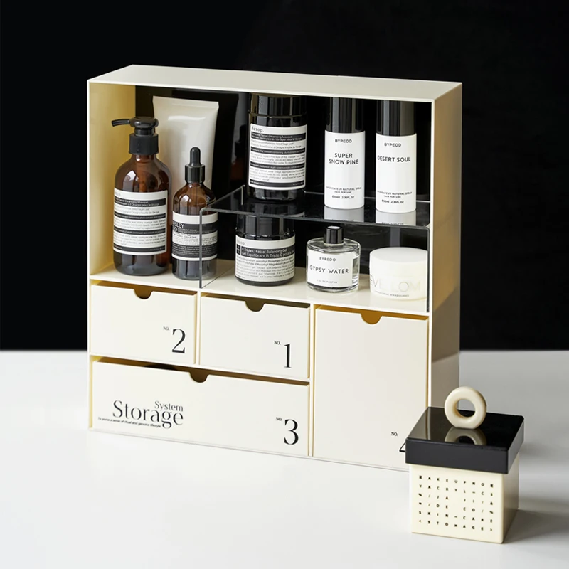 

Jaji desktop acrylic storage box bedroom dust drawer box dresser lipstick cosmetics storage box skin care