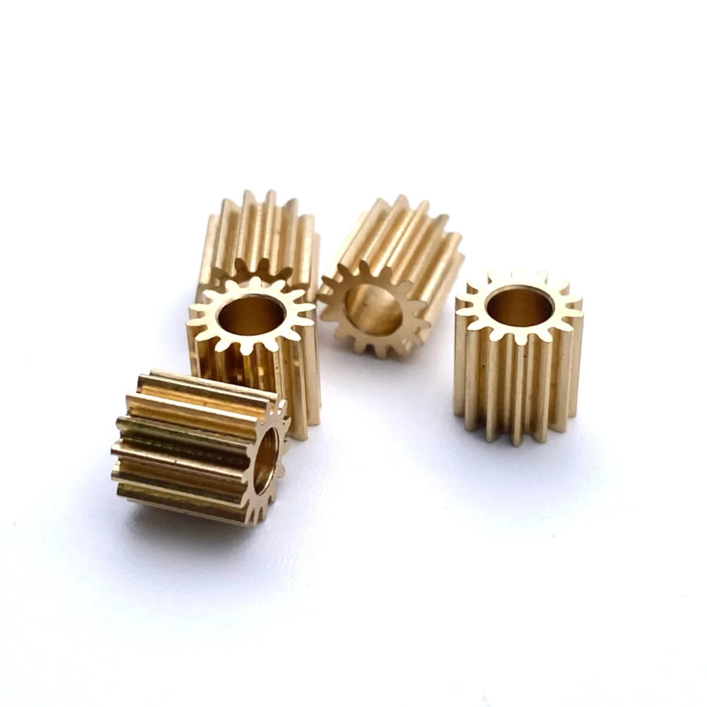 0.5M 14T 2/3/4MM Copper Gear Small DIY Model Full Gear/Half Gear