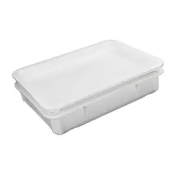 Pizza Proofing Box Durable Convenient Easy Clean Pizza Tray Rectangle Lightweight for Home Pastry Baking