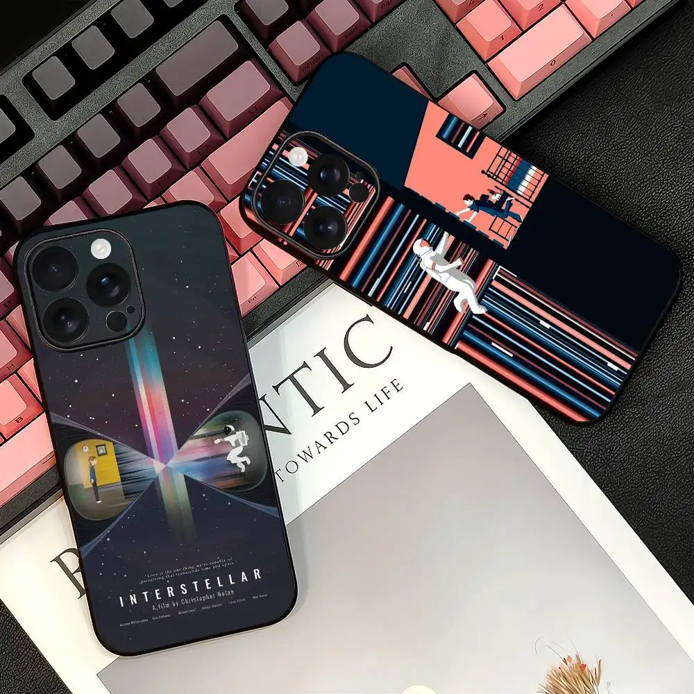 Funda de teléfono de película interestelar para IPhone 16, 15, 14, 13, 12, 11 PRO MAX PLUS Mini TPU, funda suave y agradable para la piel