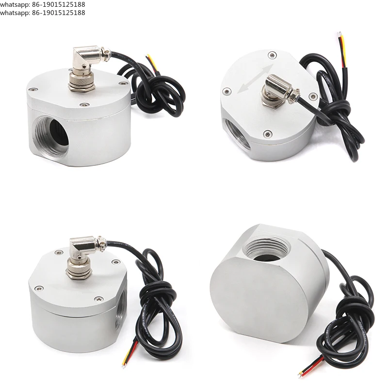 DN8 DN10 DN15 Oval Gear Flowmeter Aluminum Alloy Oil Flow Sensor 1/4
