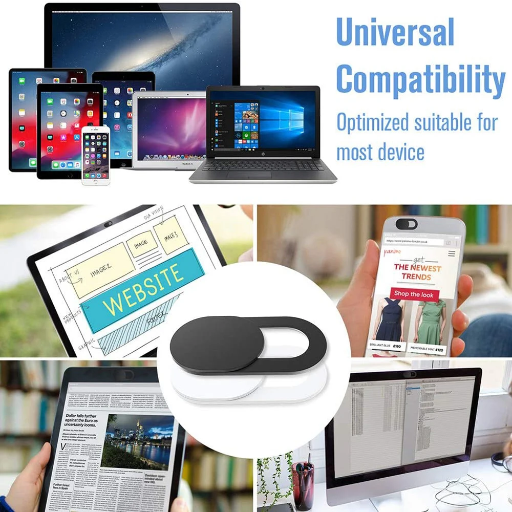 1/5/10/20 pz Webcam Cover Laptop Camera Cover per Macbook Tablet iPad PC cellulare Slider Anti Spy lenti Privacy Sticker