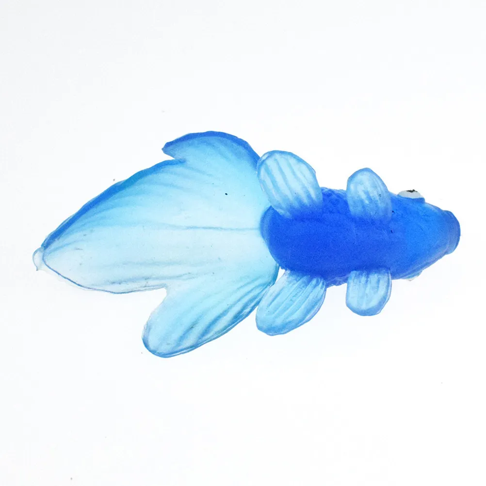 

20Pcs Simulated Goldfish Creative Aquarium Decoration Kids Cognitive Education Plastic Fish Tank Mini Resin Figures Marine