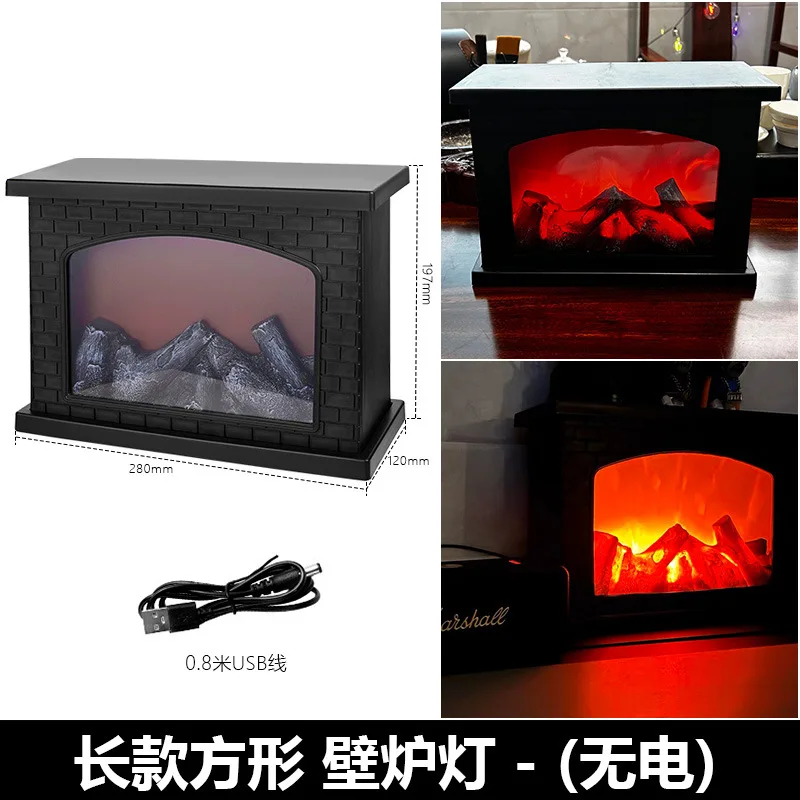 LED Simulation Flame Lamp Novelty Lighting Retro Atmosphere Lamps Interior Decoration Fireplace Light Creative Ornaments Hot