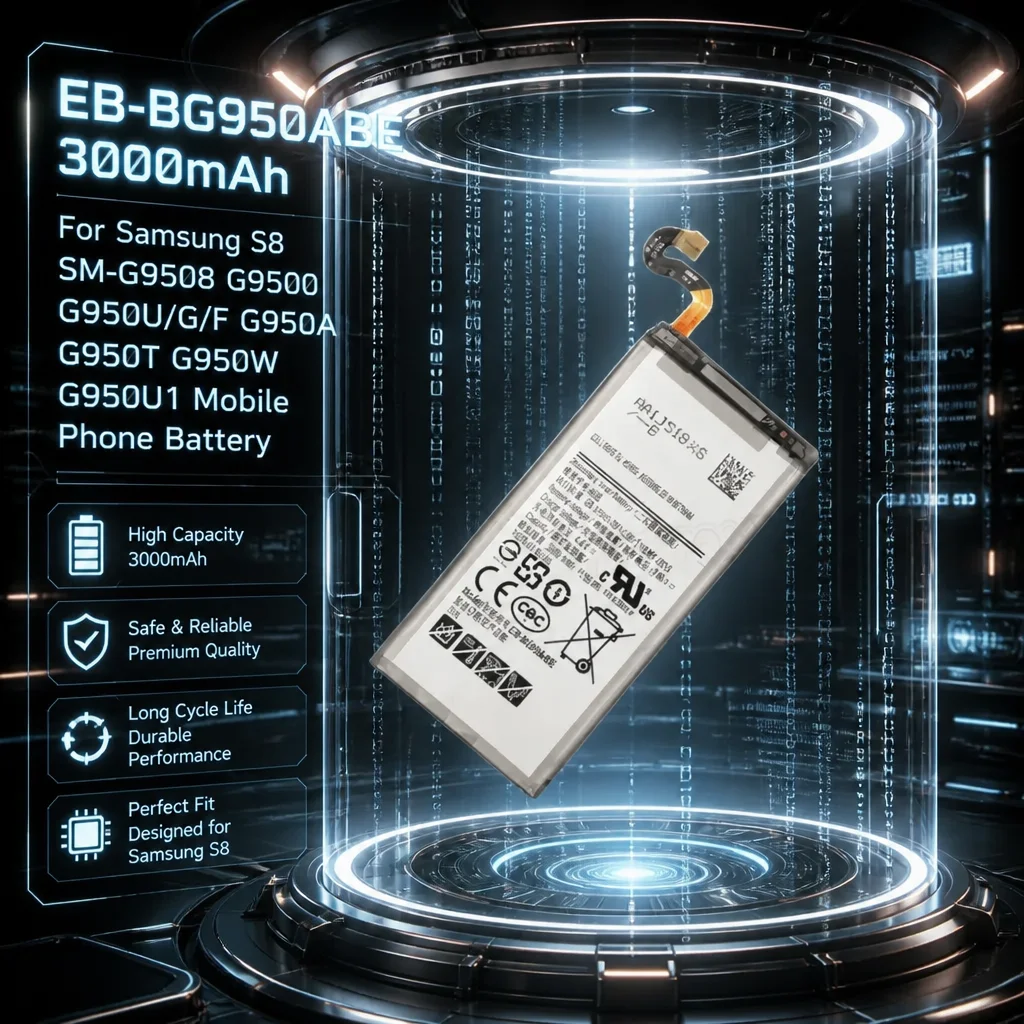 

Upgrade EB-BG950ABE 3000mAh 3.85V Battery for Samsung S8 SM-G9508 G9500 G950U/G/F G950A G950T G950W G950U1 Mobile Phone Battery