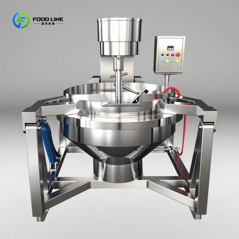 Electric Heating Industrial Cooking Pot with Mixer Planetary Design Custom