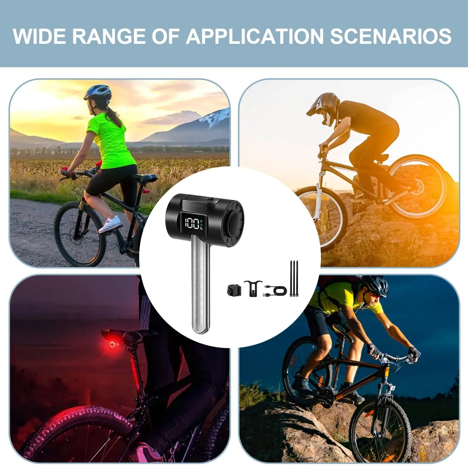 

Cycling Rear Light Waterproof Rear Light For Cycling Riding Accessory High-brightness Bike Taillight For Camping Travel Outdoor