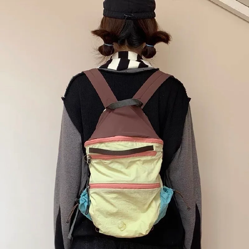 2024 New Japanese korea style deign men school bag backpack Large Capacity light wegiht backpack retro girls backpack for couple