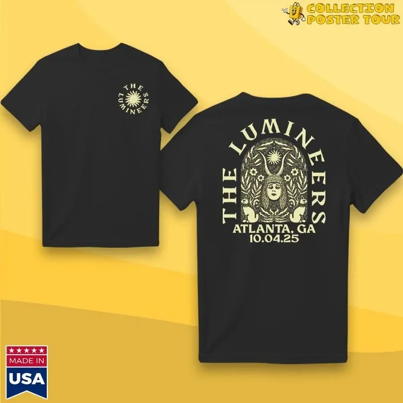 The Lumineers Atlanta, Ga October 4 2025 Concert T-Shirt