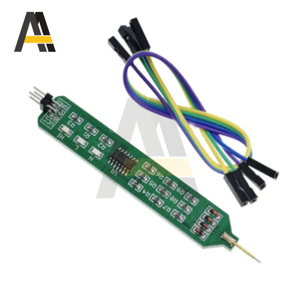 5V 3.3V Logic Tester Pen High Low Level Tester Digital Circuit Debugger Logic Pulser Analyzer Detecting Probe with Dupont Line