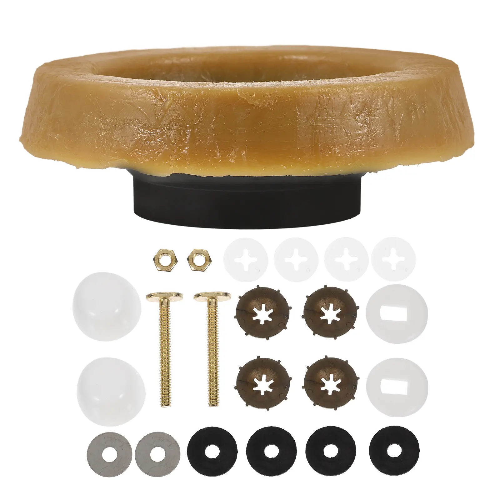 

1Set Thickened Toilet Bowl Seal Ring Universal Wax Ring Replacement Kit for Round Elongated Toilets Leak Proof Bathroom Toilet