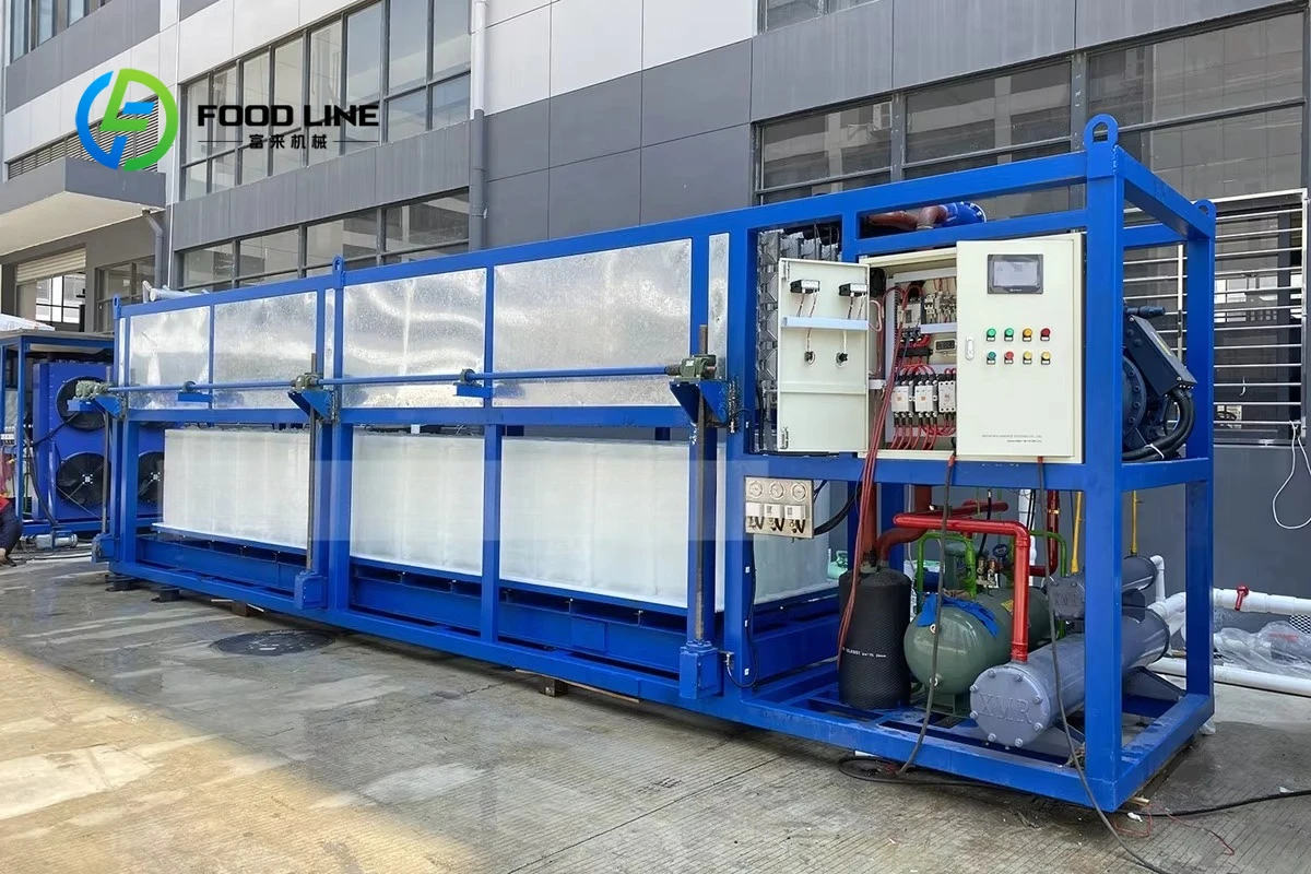 10 Ton Industrial Air Cooling Block Ice Making Machine 220V with Pump Motor and Factory Price