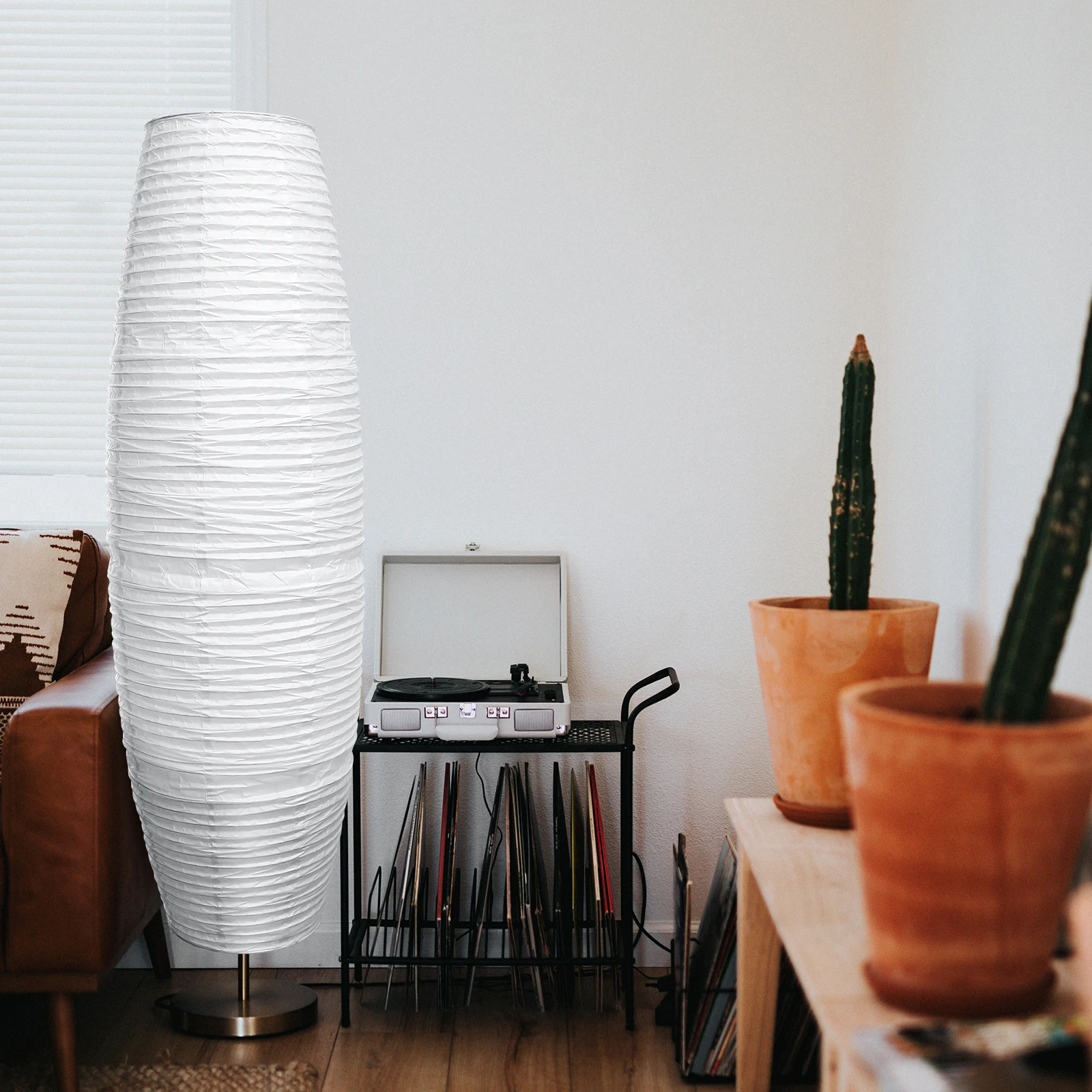 

Paper Lampshade Floor Light Cover Bedside Table Standing Shades Protective Dustproof Soft Lighting Effect Cozy Bedroom