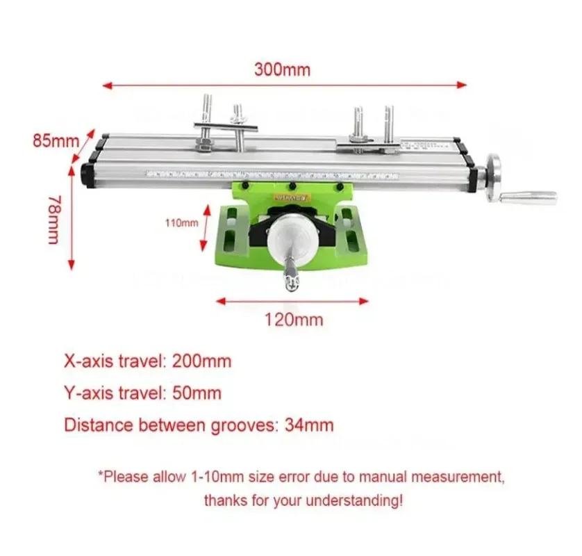 

Миниатюрный фрезерный станок, настольные тиски для сверления, приспособление для рабочего стола, регулировка по Y-оси, Настольный фрезерный станок высокого качества