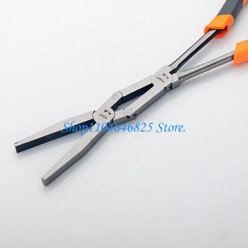 13Inch Double Joint Long Nose Pliers With Flat Straight 45 And 90 Degree Angled Tip For Accuracy Work In Tight Space