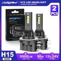 XSTORM H15 faro LED 30000LM 90W bombillas de coche para VW Golf 6 MK3 H15 LED Canbus luces de conducción de haz alto y bajo faro automático