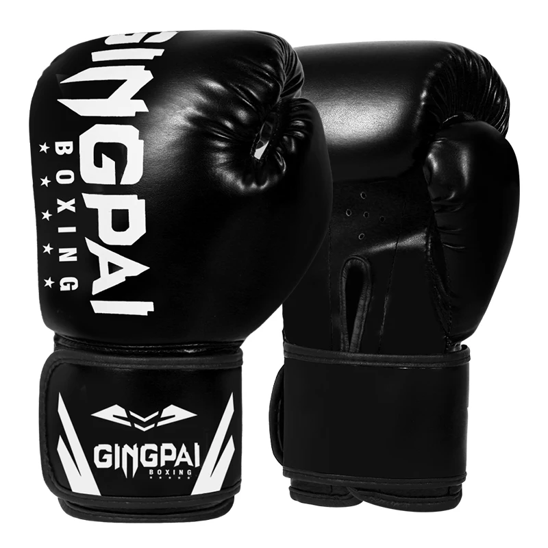 1 paire de gants de boxe pour adultes pour hommes, entraînement de poinçonnage, Sparring, mitaines de combat confortables et réglables, protection des mains, noir, rouge, bleu