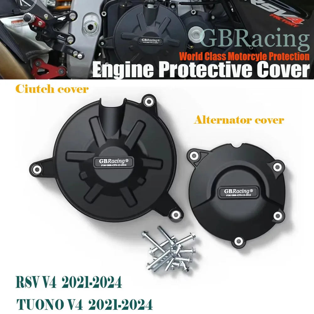 

Небьющаяся комплексная защита Крышка двигателя для мотокросса Защитный чехол для Aprilia RSV4 Tuono V4 2021-2022