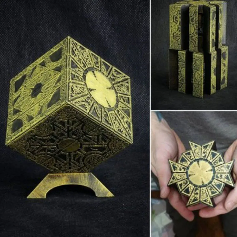 Hellraiser cubo caixa de bloqueio mágico caixa de bloqueio quebra-cabeça cérebro teasers jogo brinquedos presente para adultos crianças