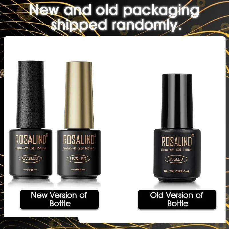 เจล ROSALIND เล็บโคมไฟทั้งหมดสำหรับเล็บเล็บศิลปะกับ Matt Top Coat กึ่งถาวร Gellak สีเจลทาเล็บวานิช