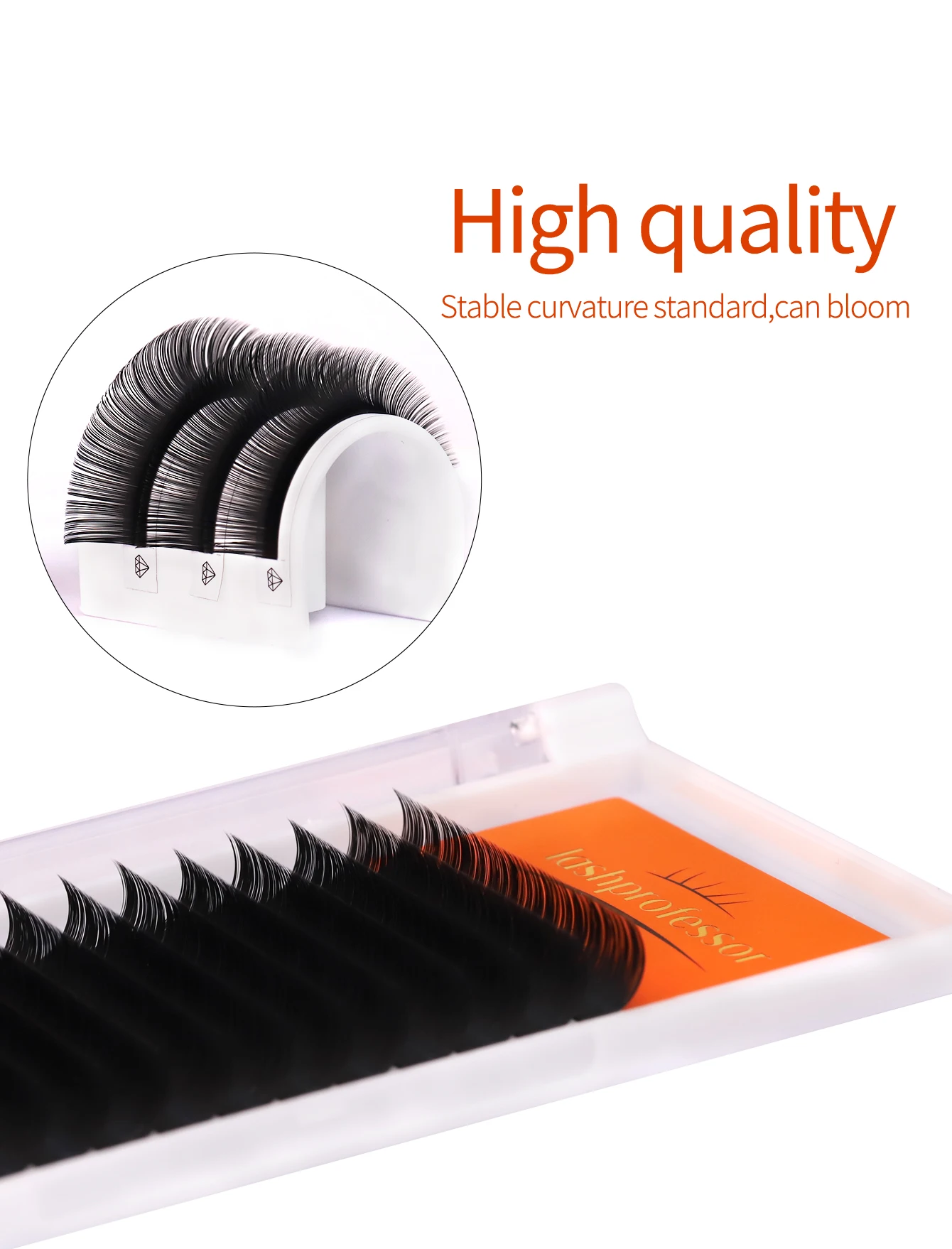 16 Reihen NEU Super Mattschwarz Individuelle Wimpernverlängerung 0,03 05 07 mm Premium False Nerz Mega Volume Klassische Wimpernverlängerung – Detail 7