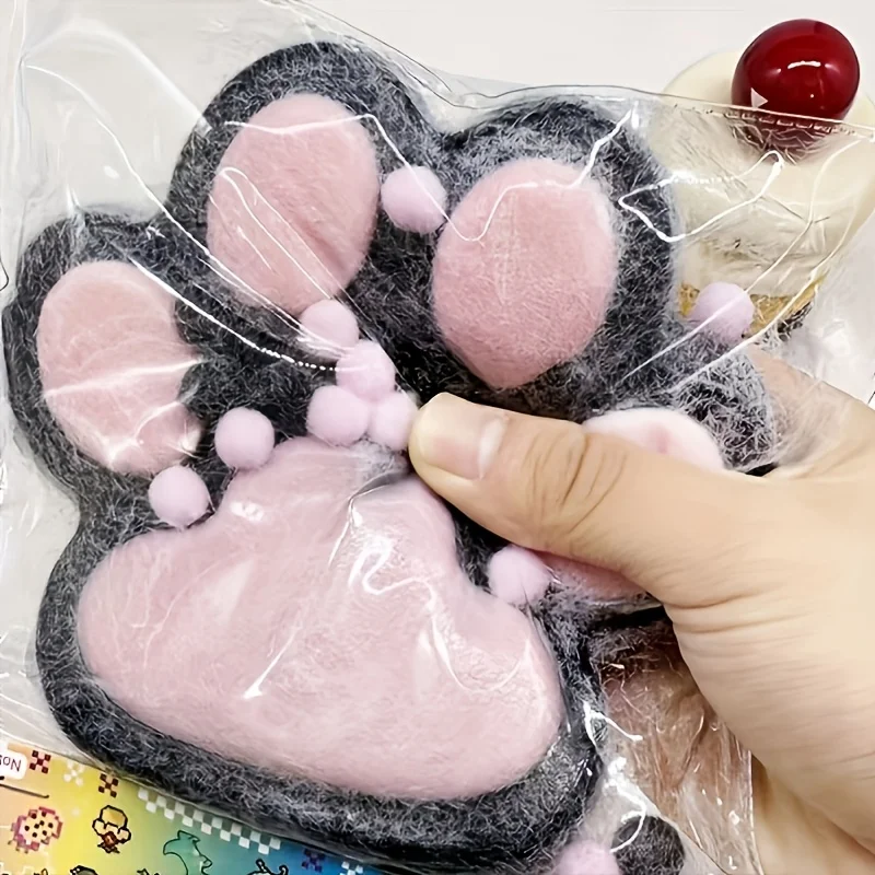 

Гигантская синяя плюшевая игрушка для расслабления кошачьей лапы — мягкий мягкий настольный аксессуар с множеством текстурированных подушечек, идеальный рождественский подарок для