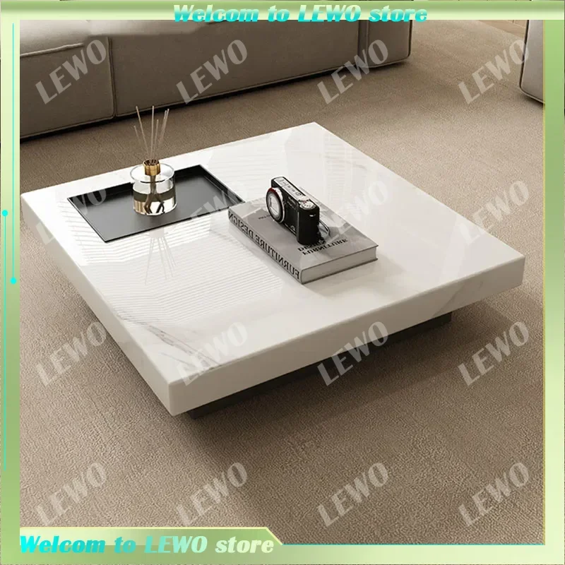 

Unique Frame Coffee Table Storage Simple Premium Marble Modern Coffee Tables Book Minimalist Mesas De Centro Para Sala Furniture