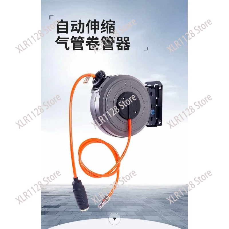 Automatic Retractable Air Hose Reel Mini Drum Telescopic Tube Retractor for Workshop