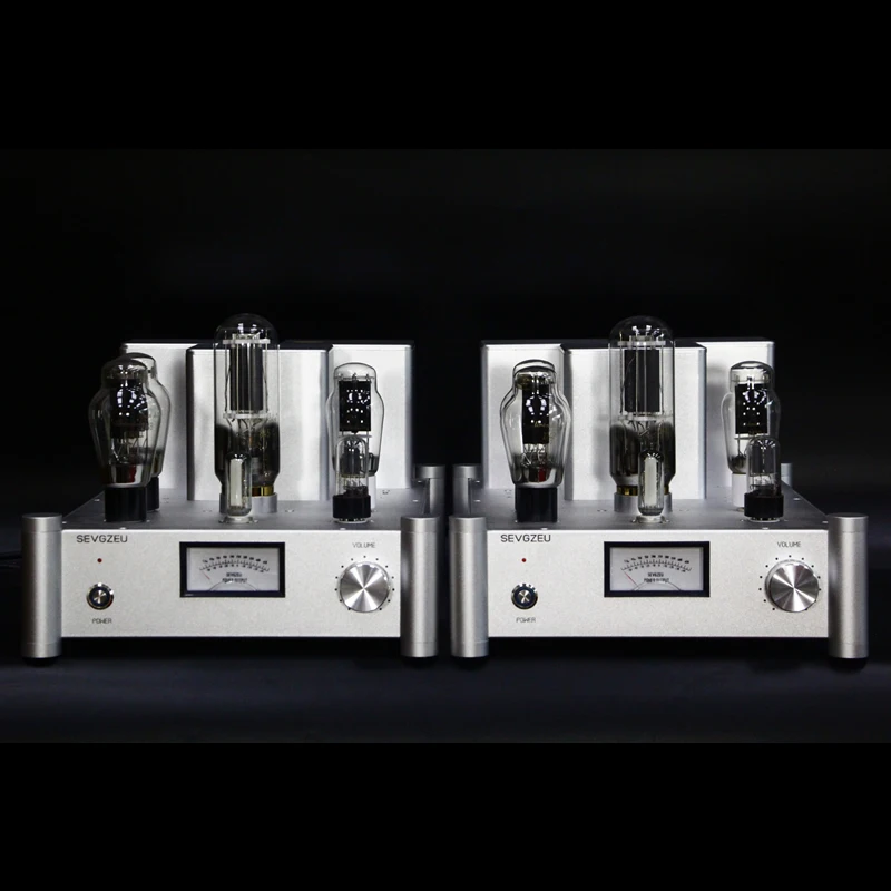 1- 300B Option, 2- 240V AC Mains Transformers, 3- 6E2*2, Noble 300B*2,COSSOR Carbon Crystal Tube 6SN7*2, 845*4, Dawn 5Z3PA*4