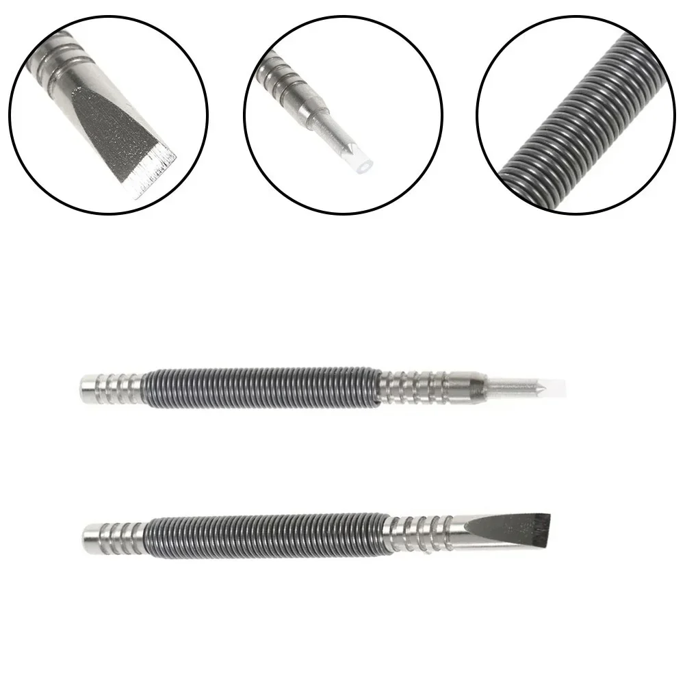

Spring Tool Hammerless Nail Set Center Holes Punch Spring Loaded Marking Metal Double Ended Prick Punch Hammerless Hammer Punch