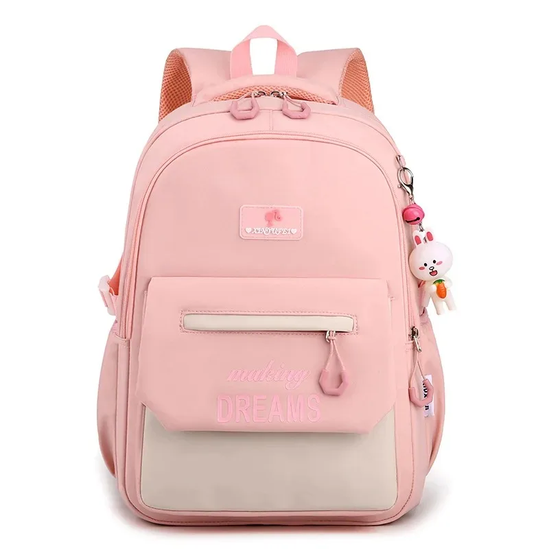 Schul rucksack für Mädchen Grundschule Schüler Tasche 8-14 Jahre Kinder rosa Bücher tasche Kinder Schulranzen Teenager Rucksack Mochila