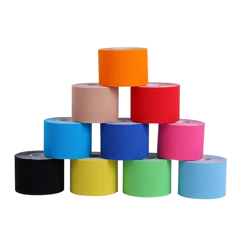 Kinesiology Tape Muscle Bandage Sports Cotton Elastic Adhesive Strain Injury Tape Knee Muscle Pain Relief Stickers