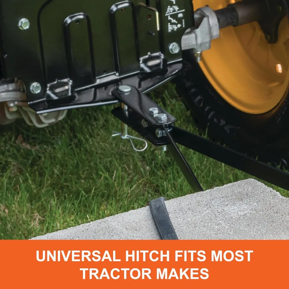 

48-дюймовый очиститель для буксировки за газоном, 24 прочных пружинных стальных зубца для удаления газона, предназначенный для вытягивания за газоном