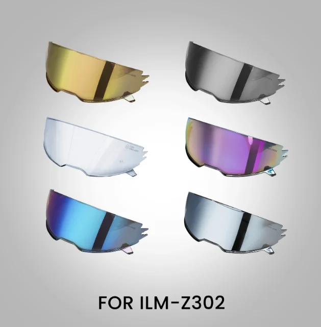 

Suitable for ILM motorcycle helmet lens accessories HD transparent color brown sun protection front windshield mask Z302