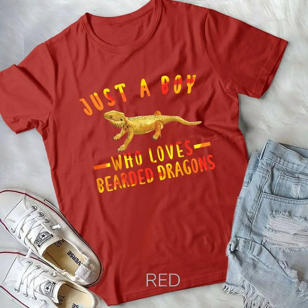 Just A Boy Who Loves Bearded Dragons Unisex T-shirt