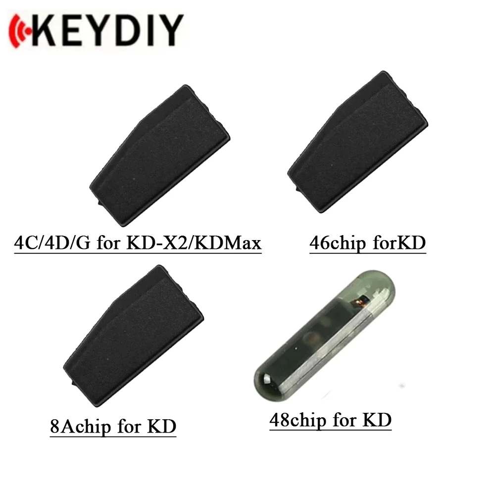 

10 PIECES Keydiy KD4D 4D transponder chip KD 4D ID4C ID46 KD4D KD46 KD48 KD8A 4C 4D 46 48 8A copy chip for KEYDIY KD-X2