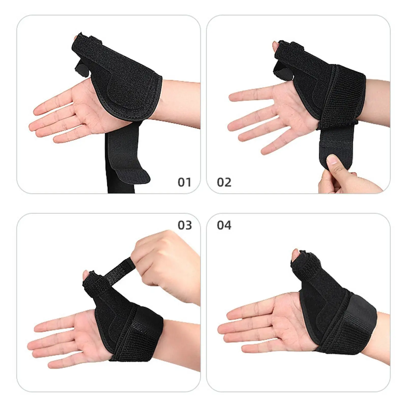 Reversibler Daumen-Handgelenk-Stabilisator Leichte Verstellbare Atmungsaktive Stützklammer für Verstauchungen Links und Rechts