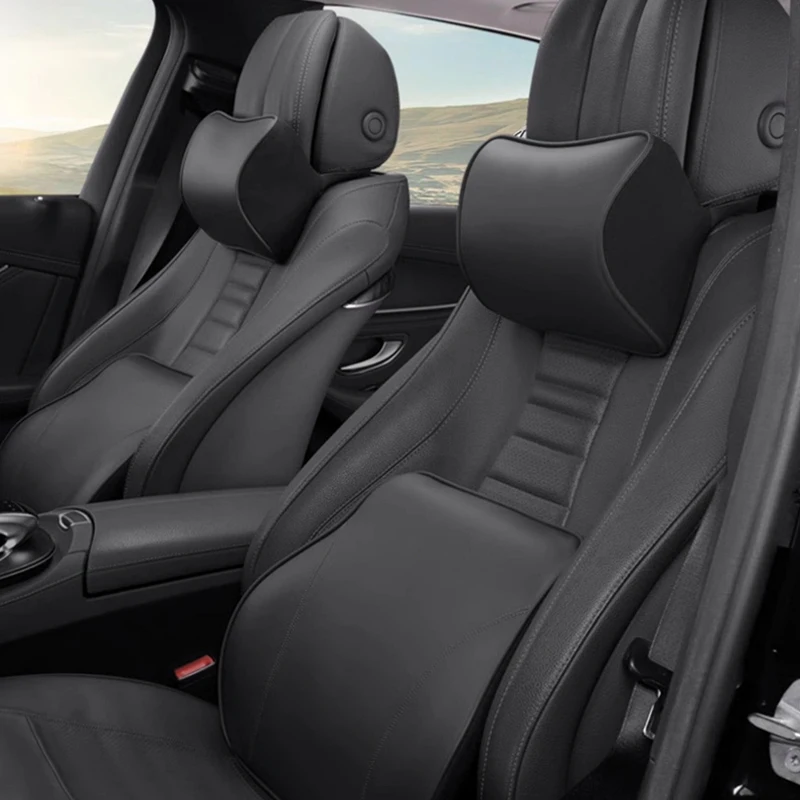 

NAPPA Premium Leather Car Headrest Neck Pillows For BYD Tang EV Yuan Qin PLUS interior Automotive Parts Lumbar Supports Pillow