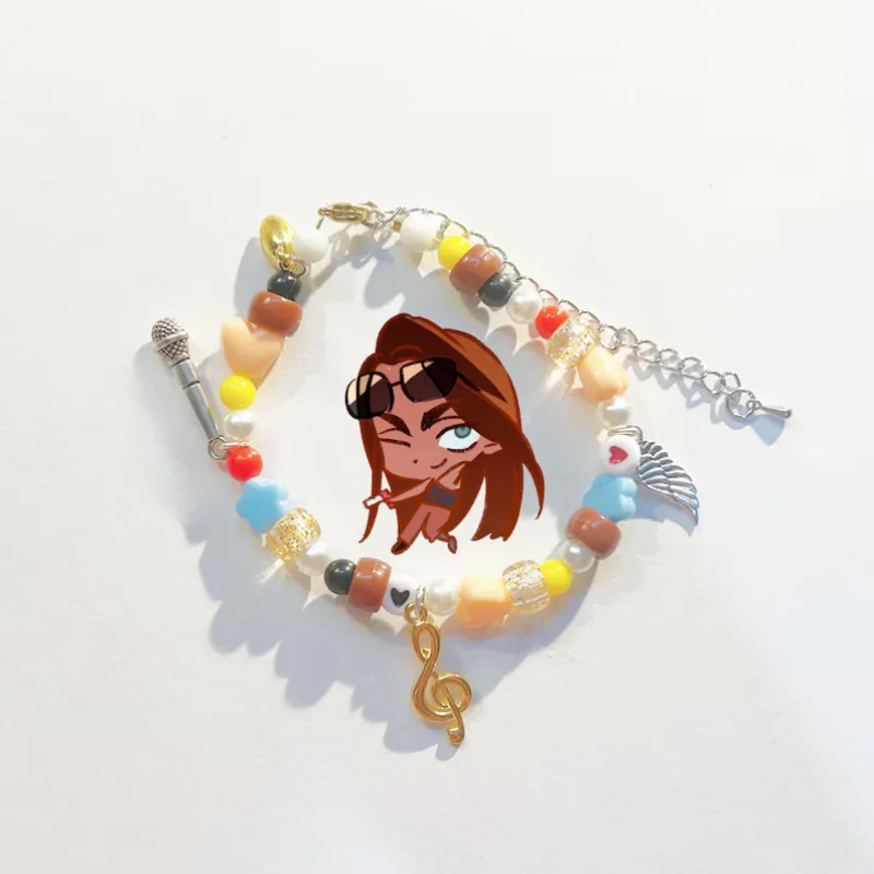 أساور متطابقة مستوحاة من الغريبة من Hyuna & Luka مجوهرات ساحرة للأزواج BFF قابلة للتعديل لمحبي Fandom