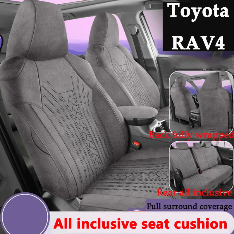 For Toyota RAV4 XA60 2026 Car Seat Cover All Season Five Seat All Inclusive Cushion Leather Cushion Auto Interior Accessories