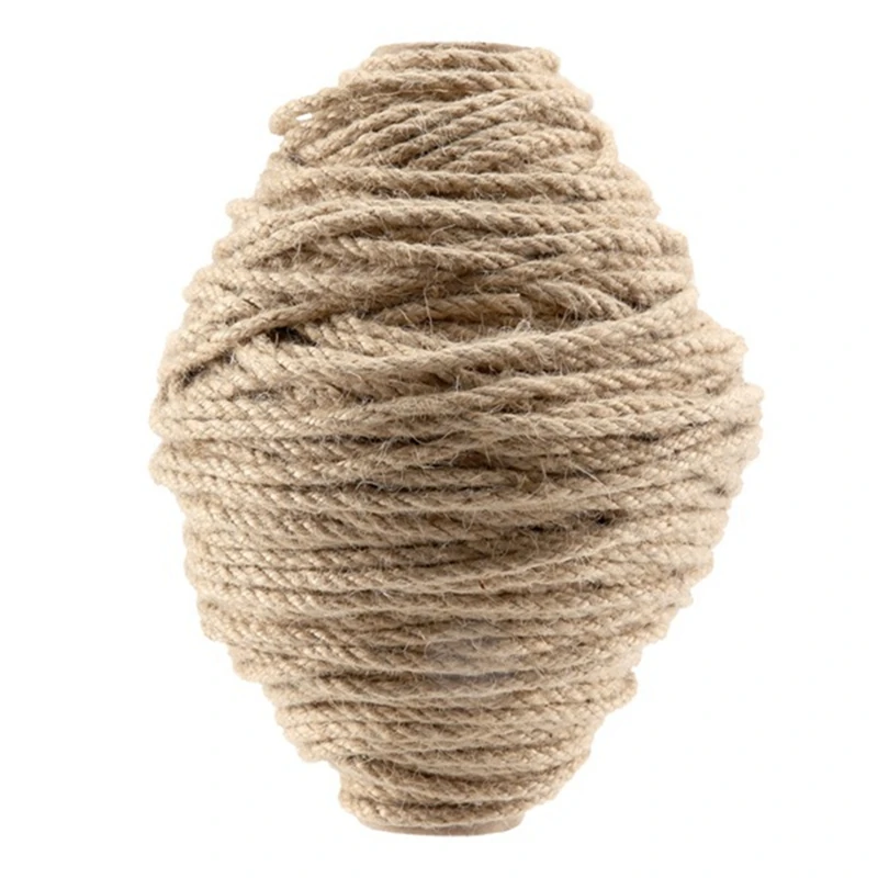 5mm Twine 328 Feet Braided Natural Jutes Rope for DIY GardeningJAS