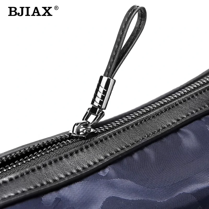 Imagem -03 - Bjiax Bolsa Tiracolo Masculina Bolsa de Ombro Casual Pano Oxford Lona de Grande Capacidade Bolsa Mensageiro Mochila de Estudante