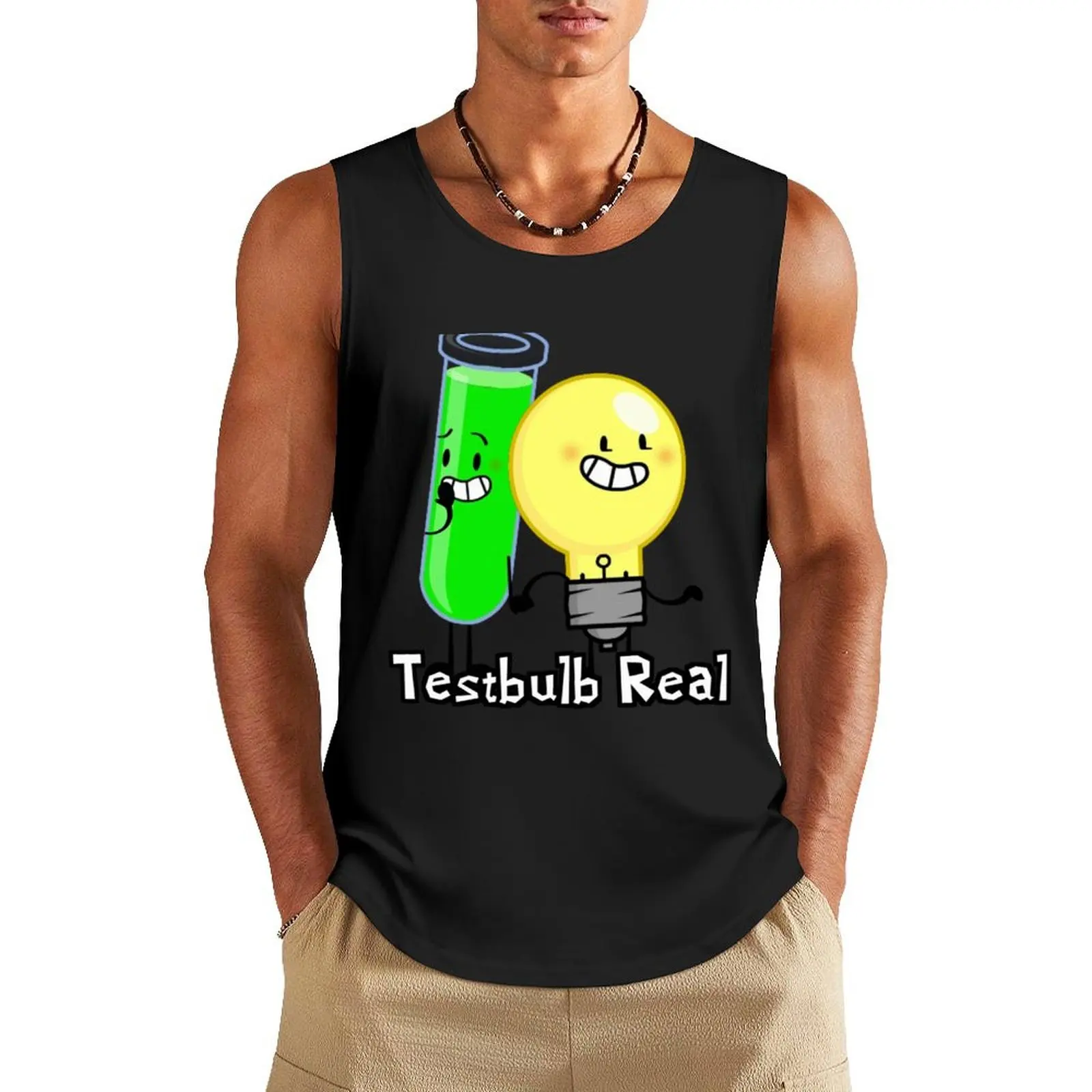 

Testbulb Real Tank Top sleeveless gym clothing men clothes for men summer basketball