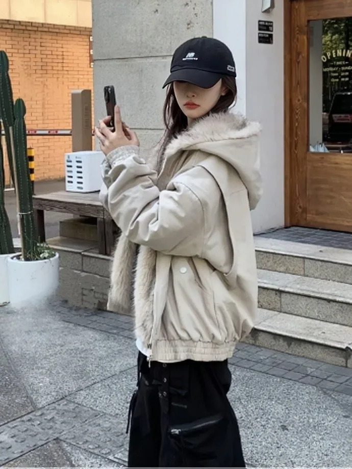 

Утепленная парка Furry Mountain Eagle из хлопка для мужчин и женщин: теплая, ветрозащитная, с капюшоном, модная верхняя одежда для зимы