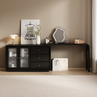 White Mirror Wood Vanity Table Storage Lights Folding Nordic Storage Bedroom Dressers Makeup Led Glass Coiffeuse Furniture Home