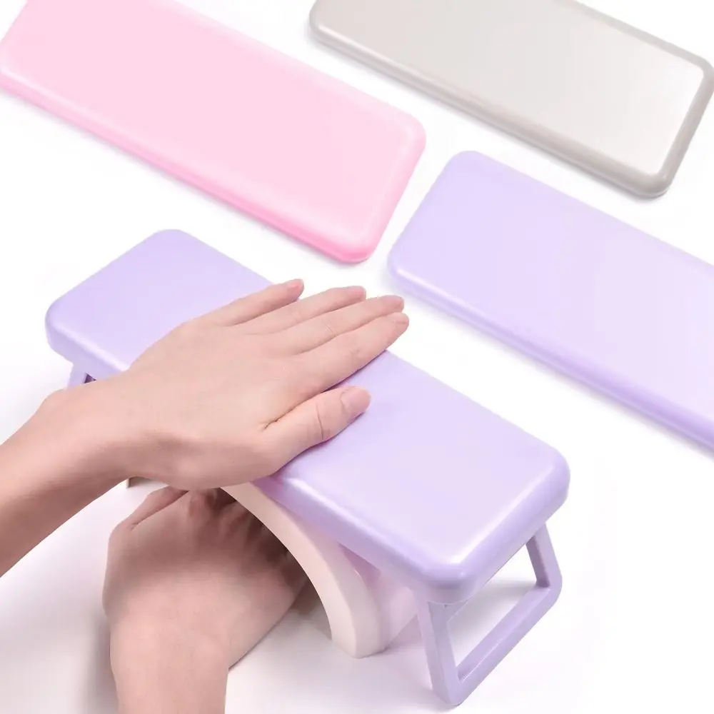 Foldable Arm Rest for Nails Tech with Bracket Portable Foldable Hand Stand Cushion Space-saving Nail Arm Rest Manicure